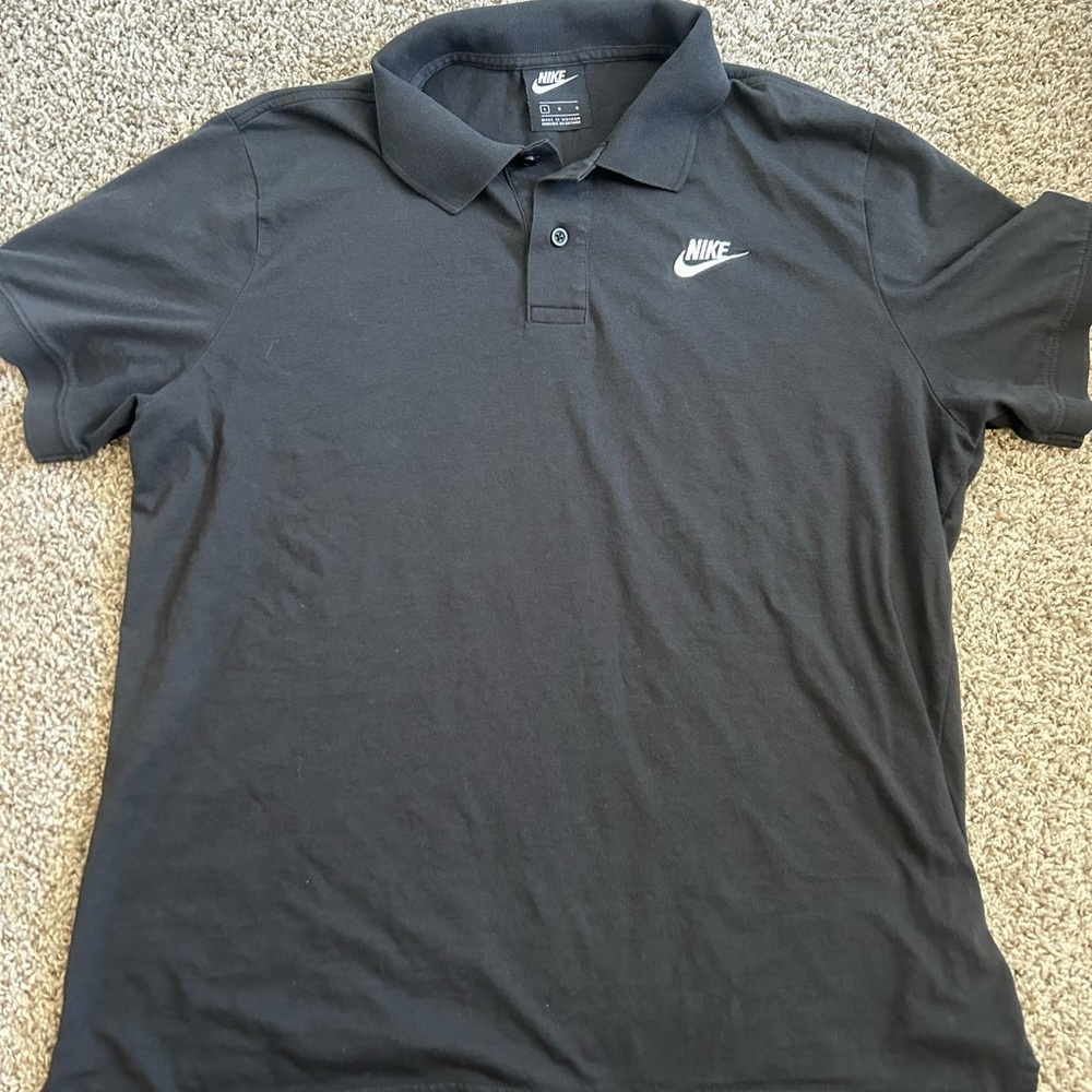 Nike Men's Black Polo Shirt